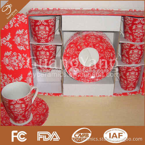 15pcs tea set with fine bone china